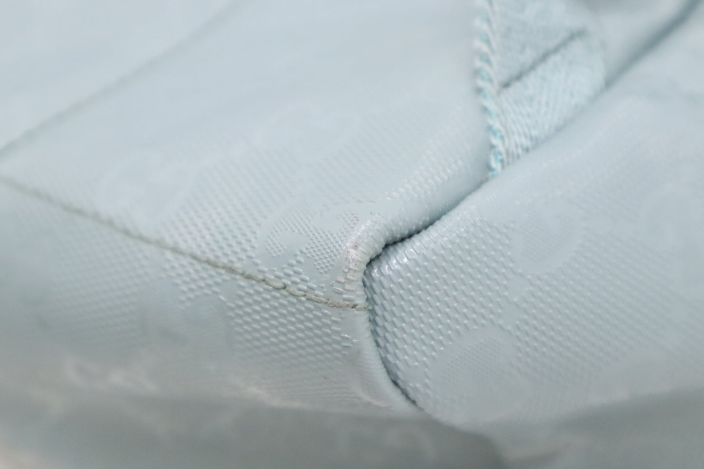 Gucci Backpack in Light Blue Coated Canvas