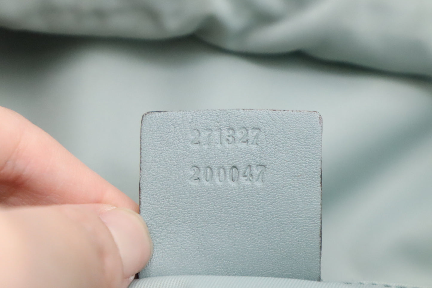 Gucci Backpack in Light Blue Coated Canvas