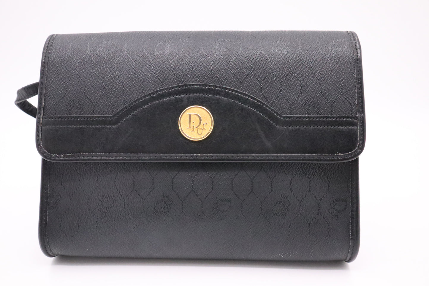 Dior Crossbody Bag in Black Honeycomb Canvas