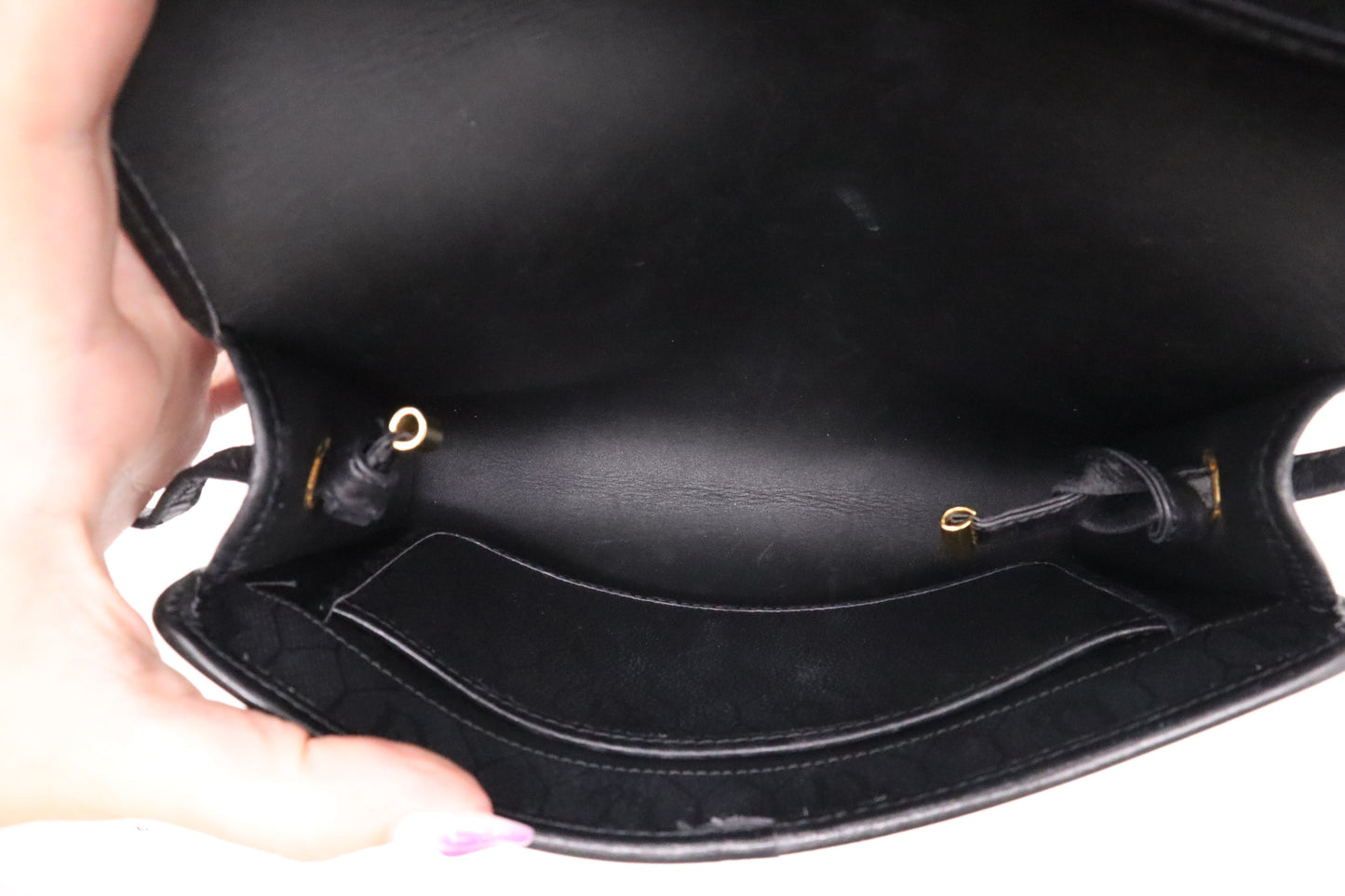 Dior Crossbody Bag in Black Honeycomb Canvas
