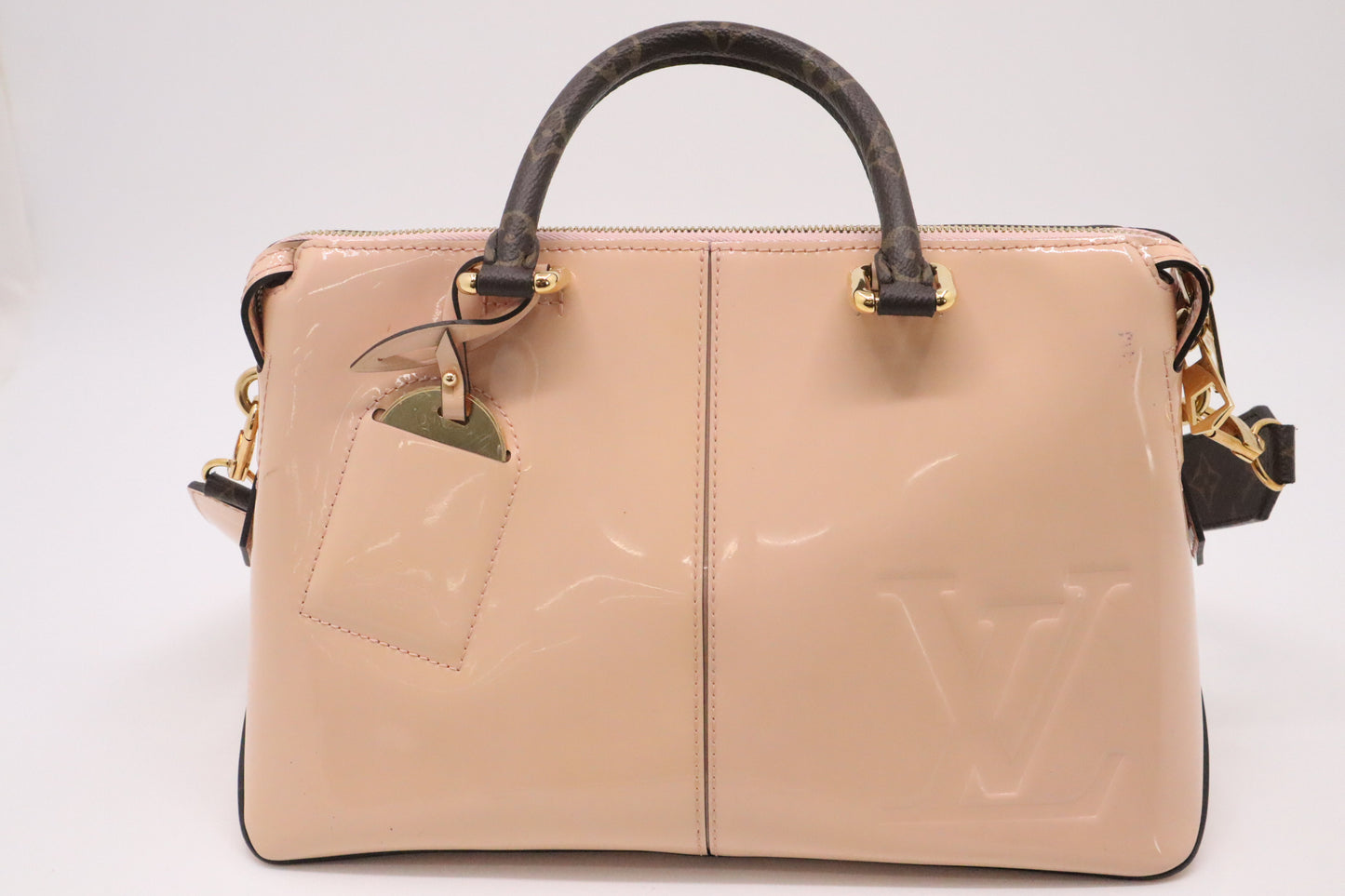 Louis Vuitton Miroir Tote Bag in Vernis Leather and Monogram Canvas