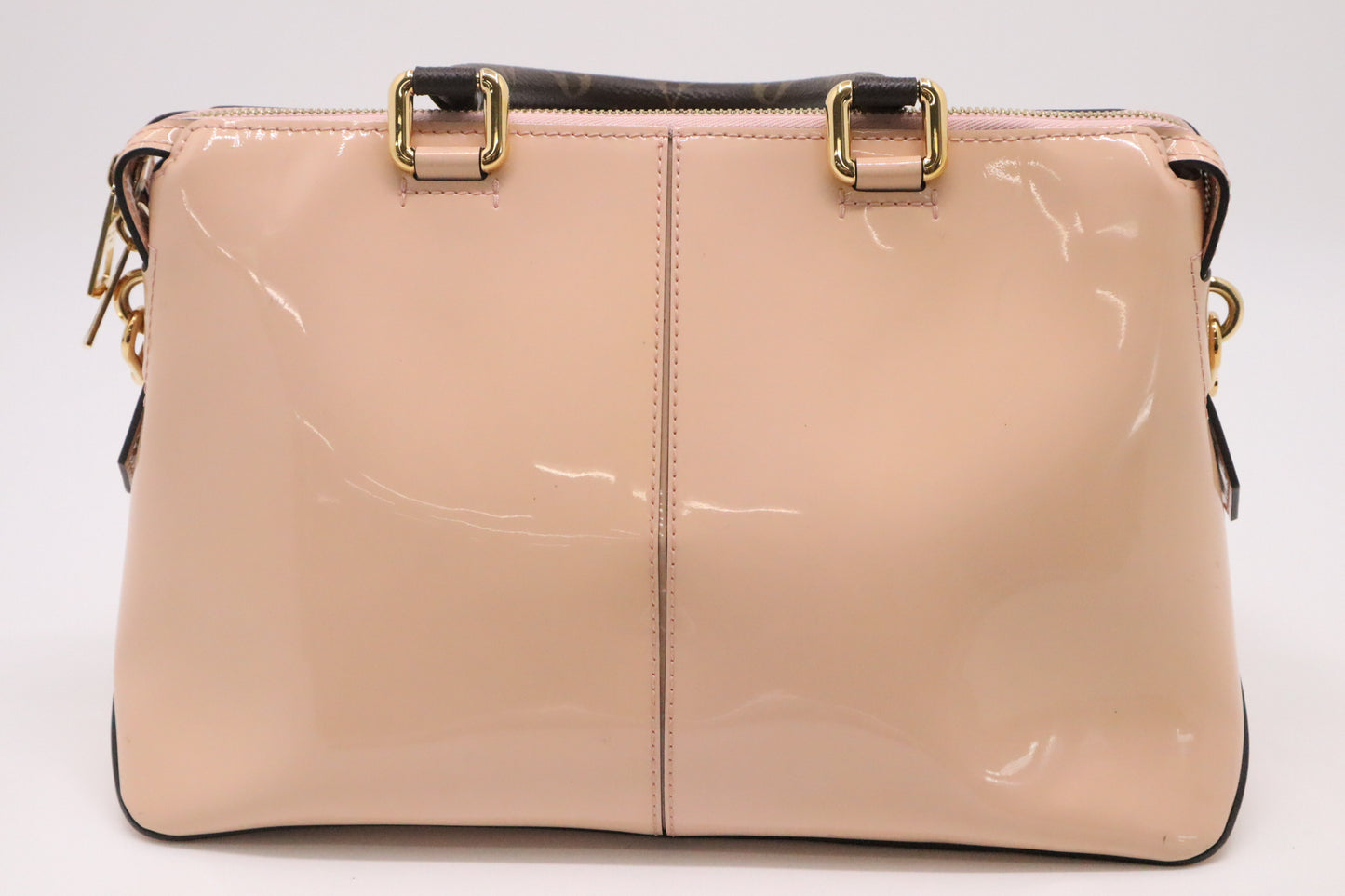 Louis Vuitton Miroir Tote Bag in Vernis Leather and Monogram Canvas