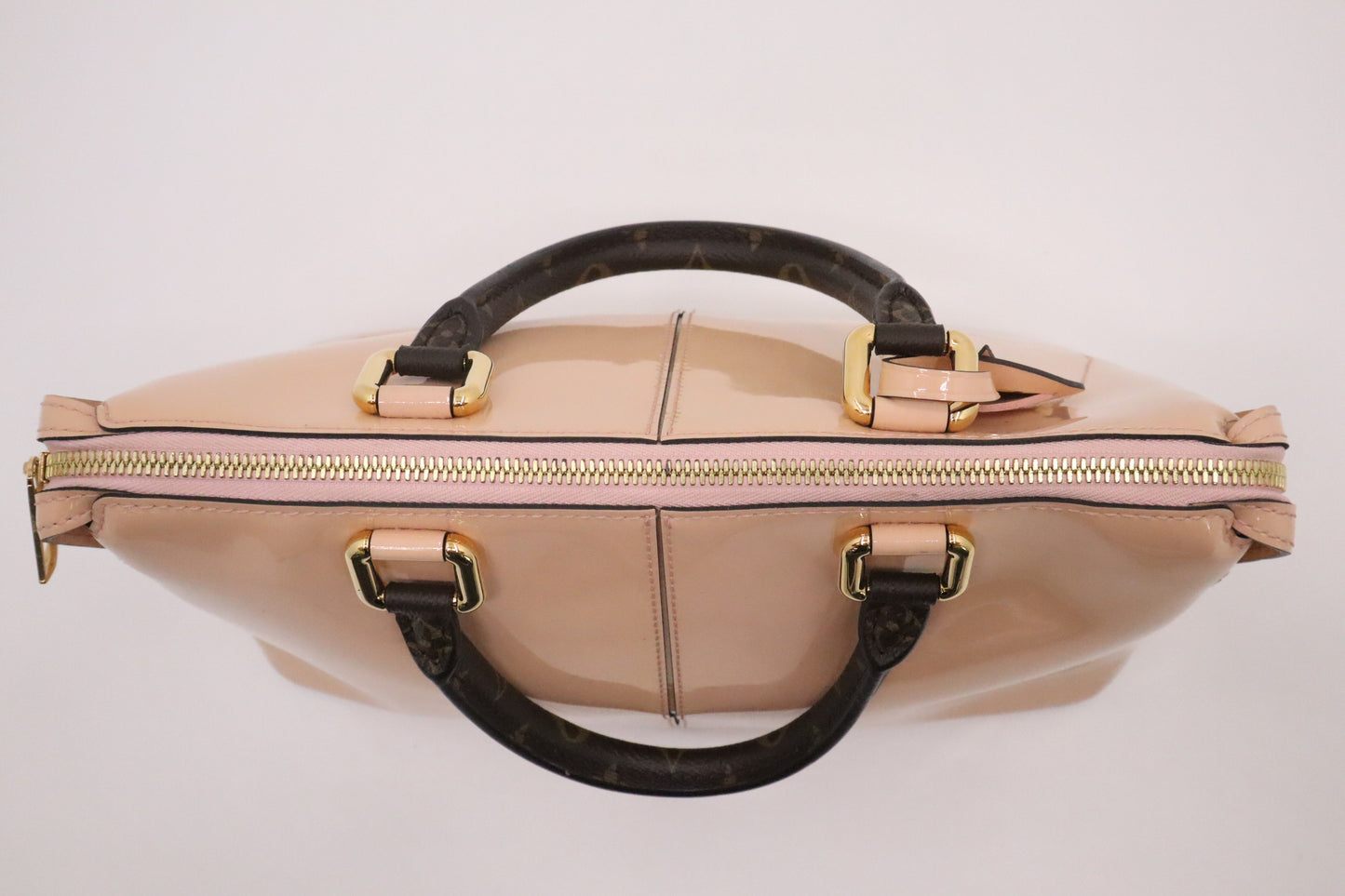 Louis Vuitton Miroir Tote Bag in Vernis Leather and Monogram Canvas