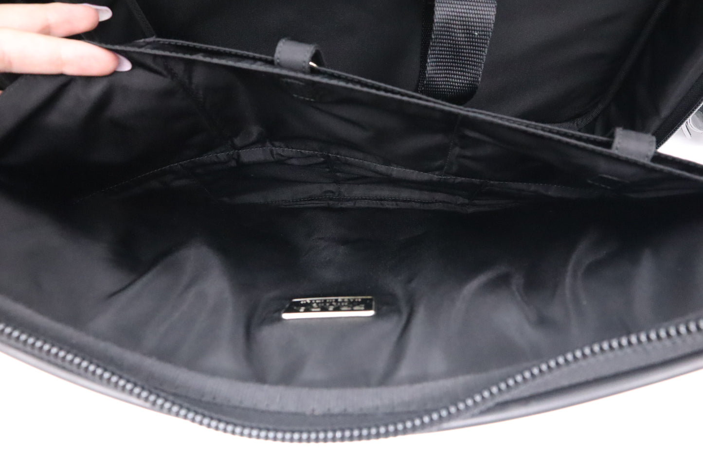 Prada Business Bag in Black Nylon Canvas