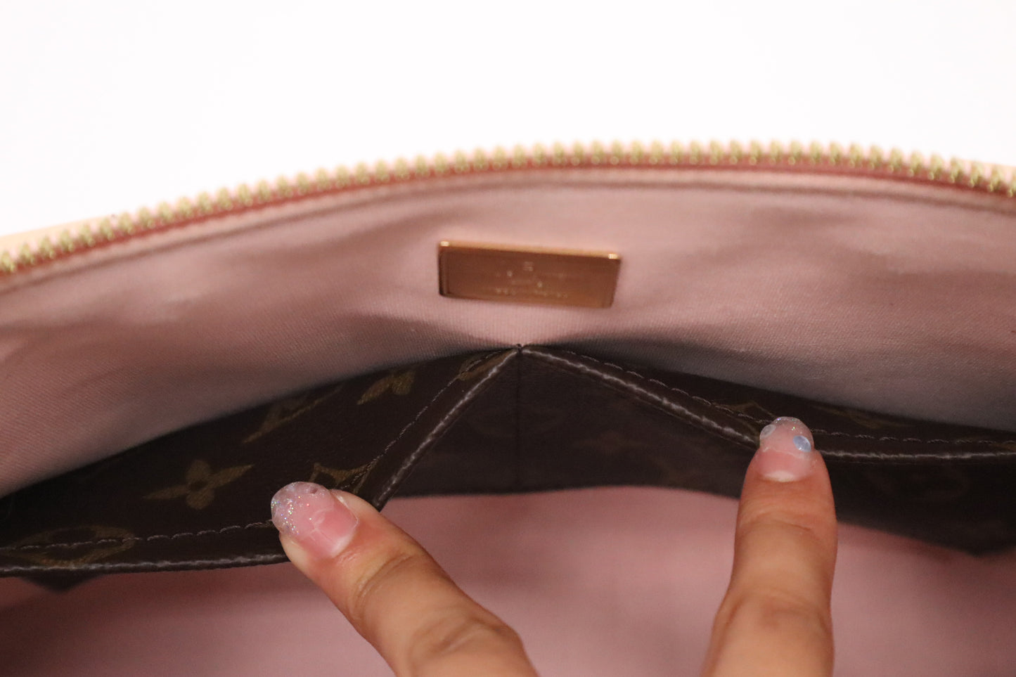 Louis Vuitton Miroir Tote Bag in Vernis Leather and Monogram Canvas