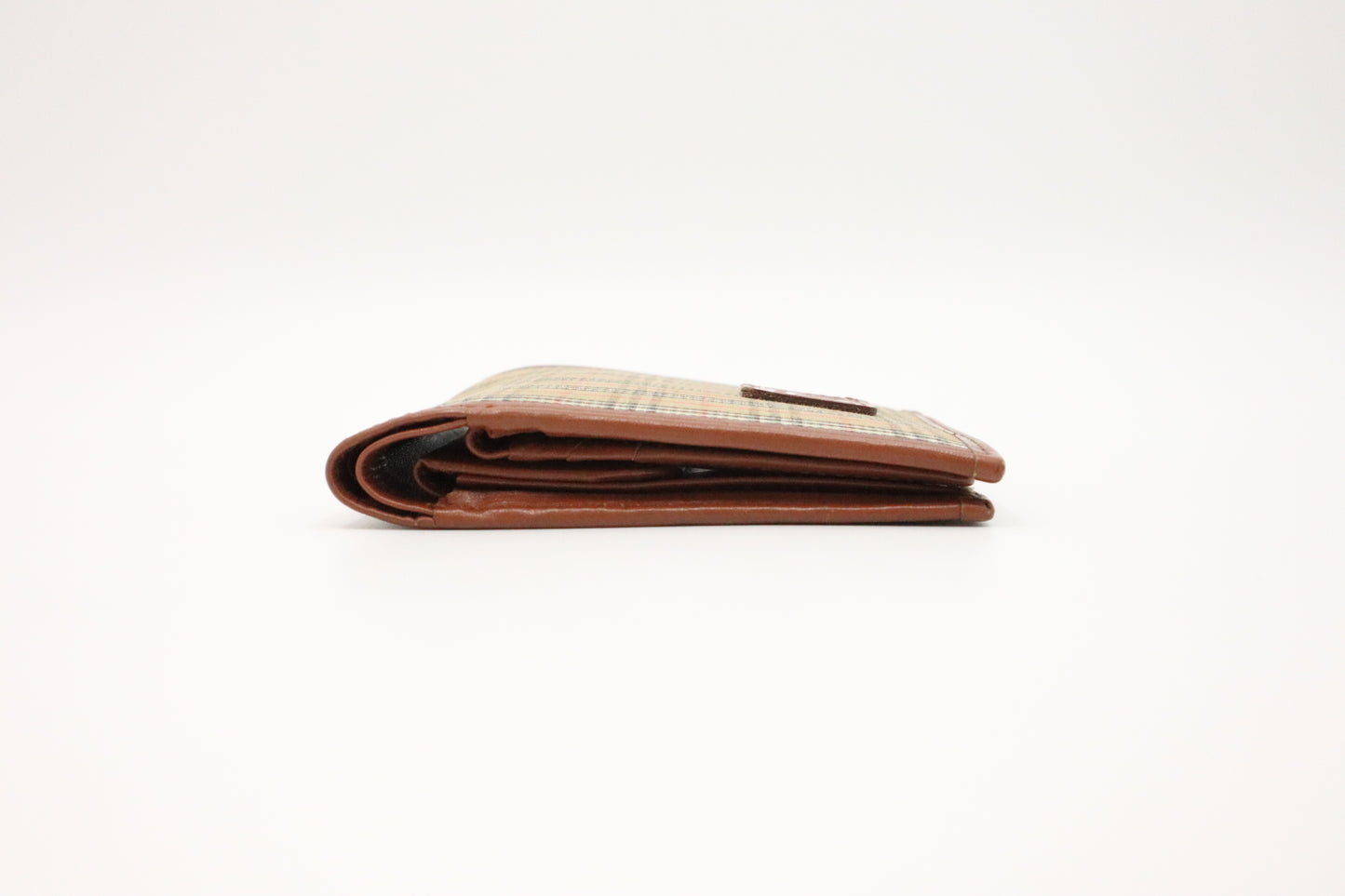 Burberry Compact Wallet in Tan Novacheck Canvas