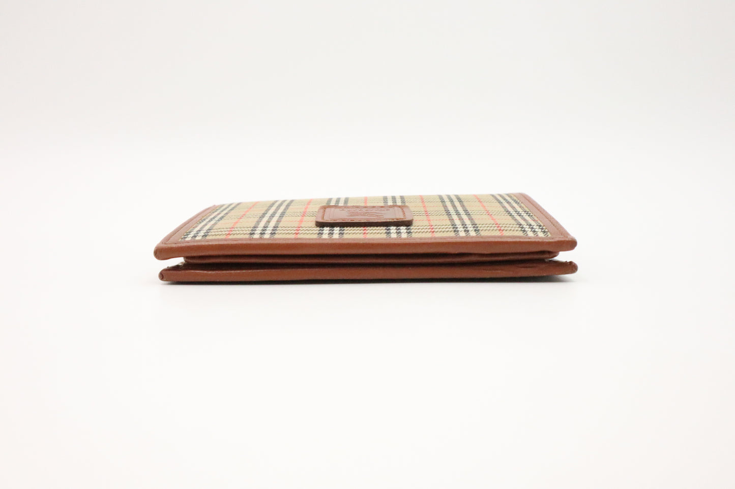 Burberry Compact Wallet in Tan Novacheck Canvas