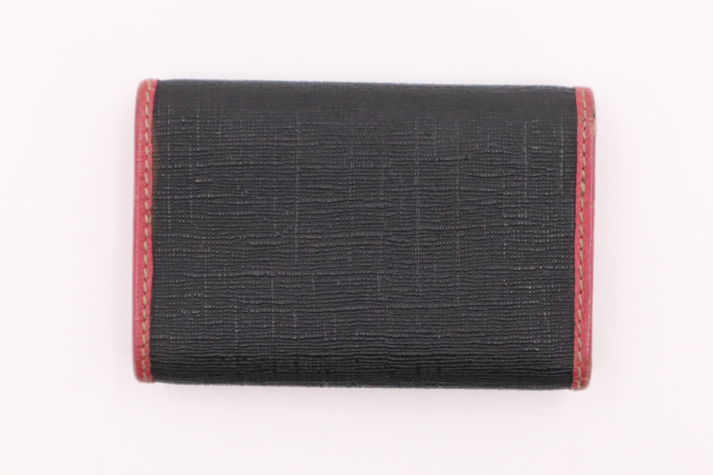 Gucci Key Case in Pink and Black Canvas
