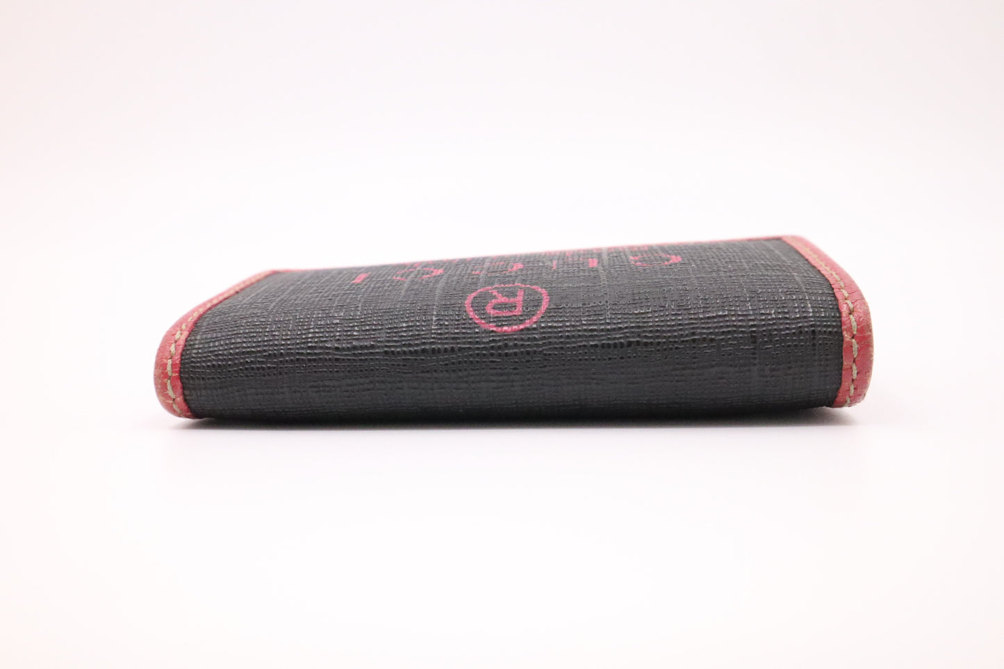 Gucci Key Case in Pink and Black Canvas