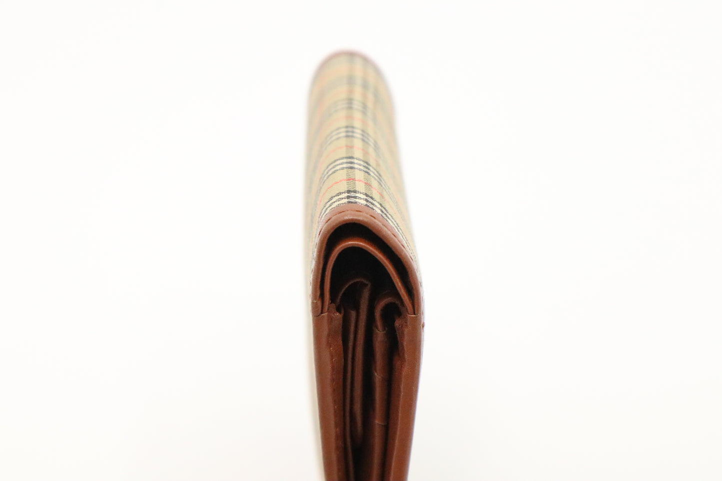 Burberry Compact Wallet in Tan Novacheck Canvas
