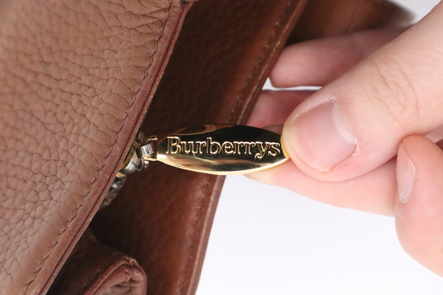 Burberry Handbag in Brown Leather