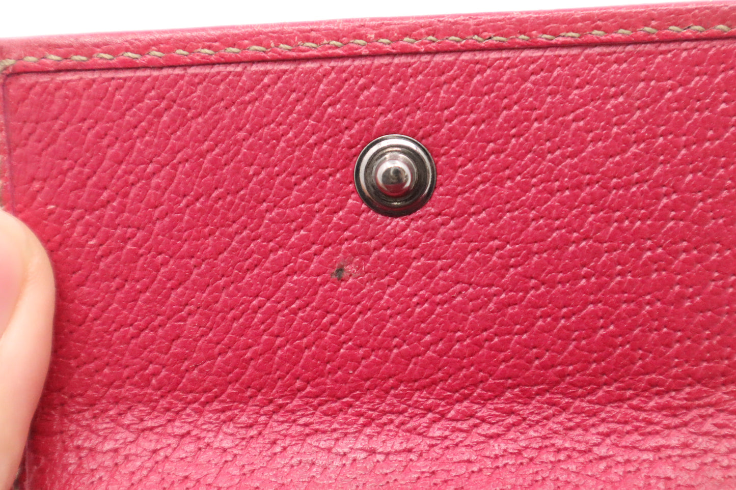 Gucci Key Case in Pink and Black Canvas