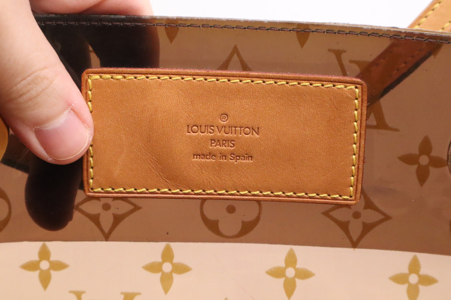 Louis Vuitton Cabas Cruise in Amber PVC