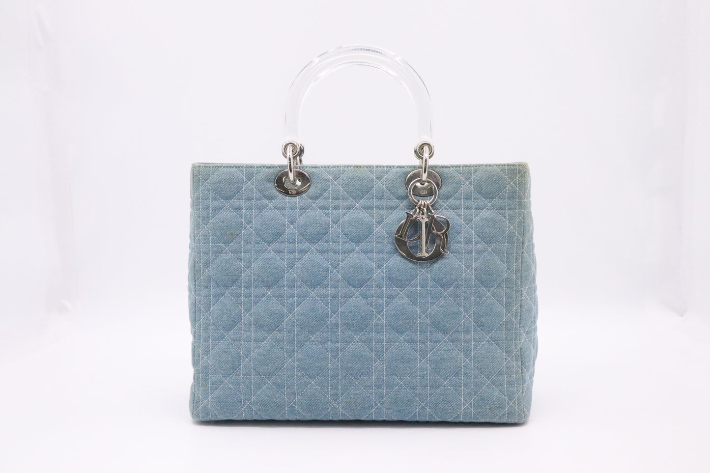 Dior Large Lady Dior in Cannage Denim