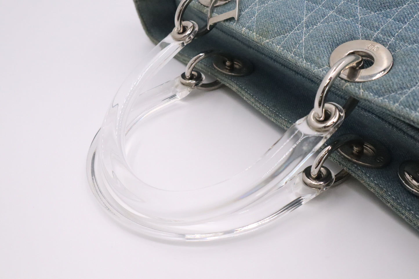 Dior Large Lady Dior in Cannage Denim