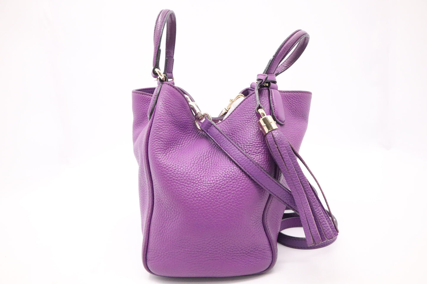 Gucci Soho Tote in Purple Leather