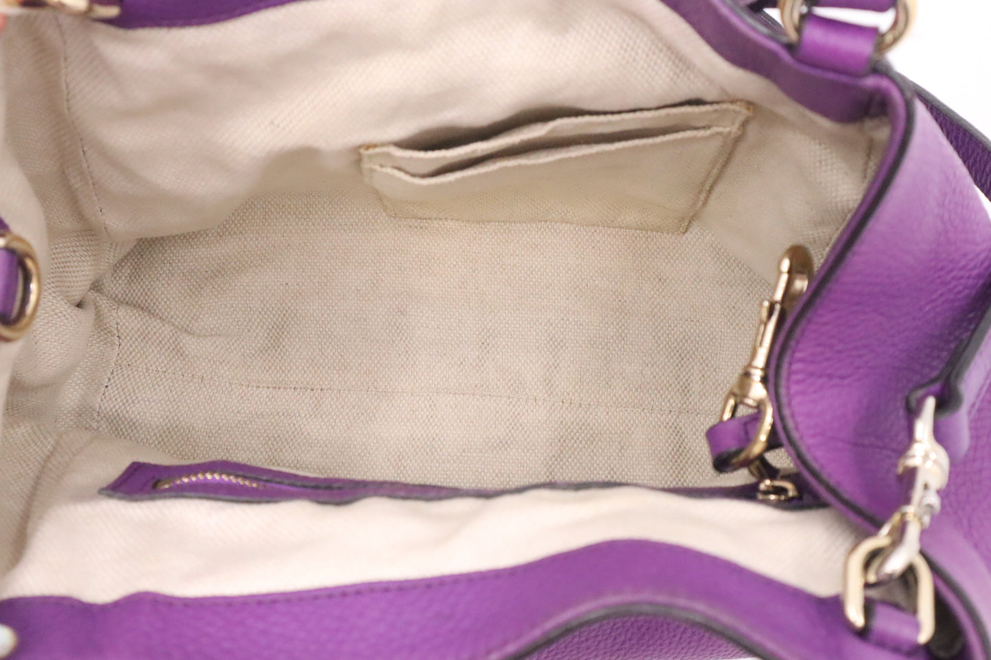 Gucci Soho Tote in Purple Leather