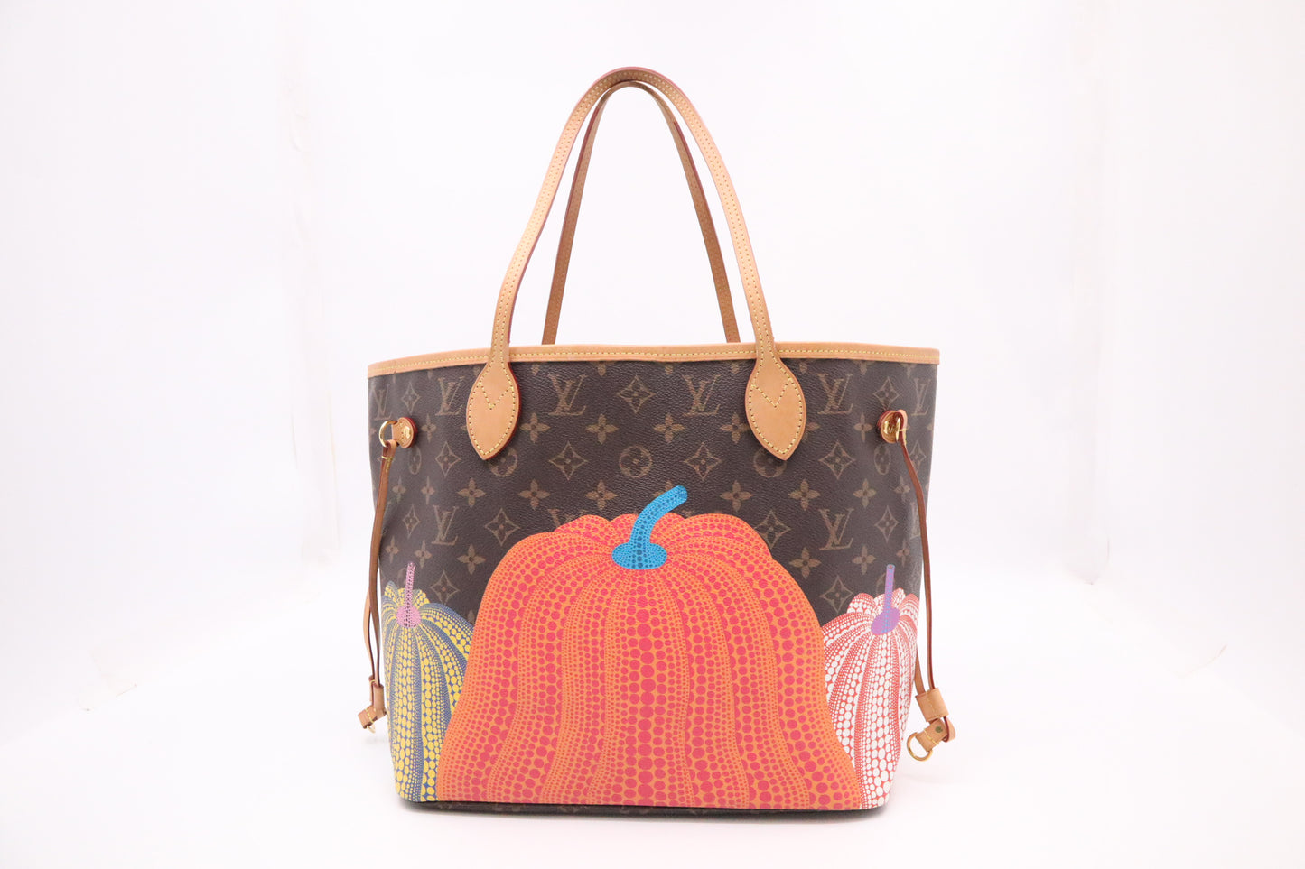 Louis Vuitton x Yayoi Kusama Neverfull MM in Pumpkin Monogram Canvas