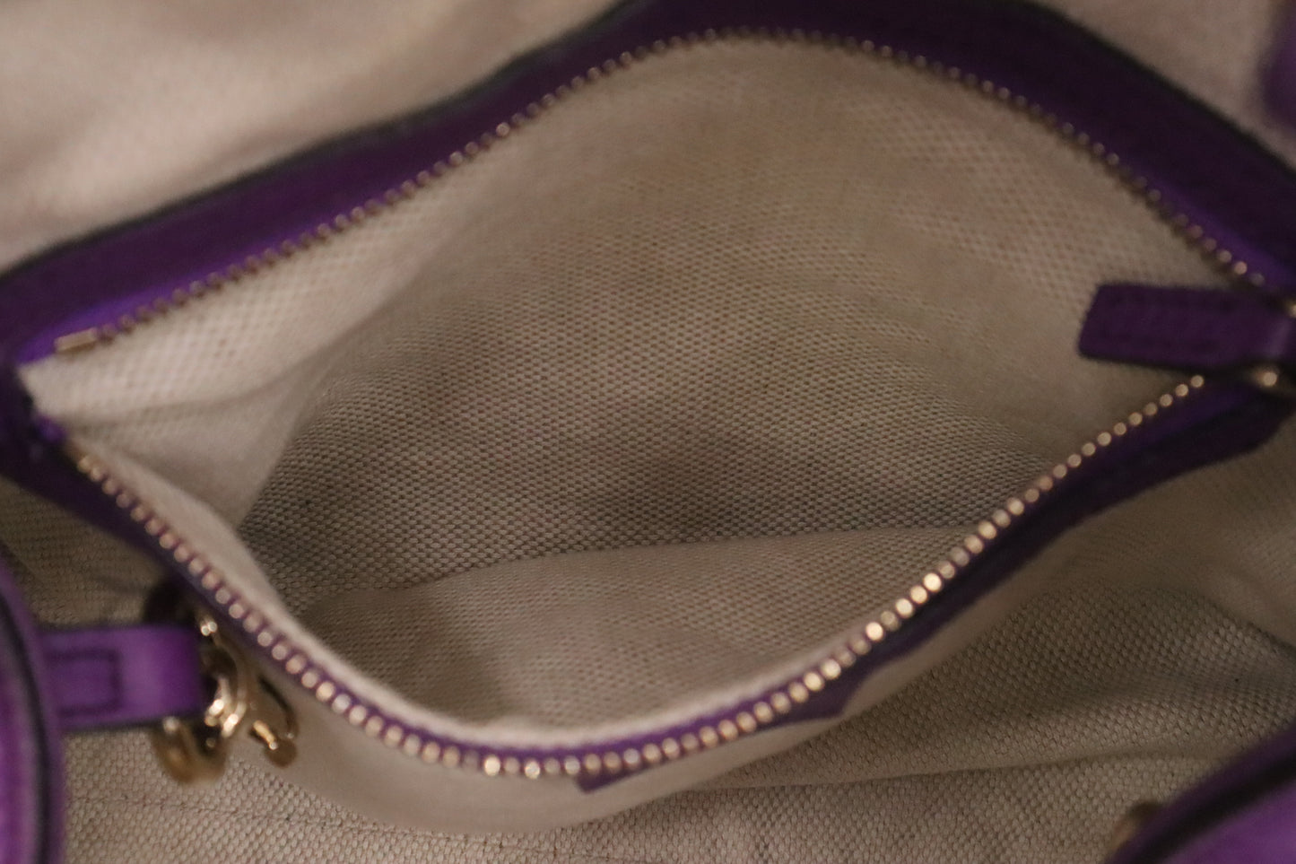 Gucci Soho Tote in Purple Leather