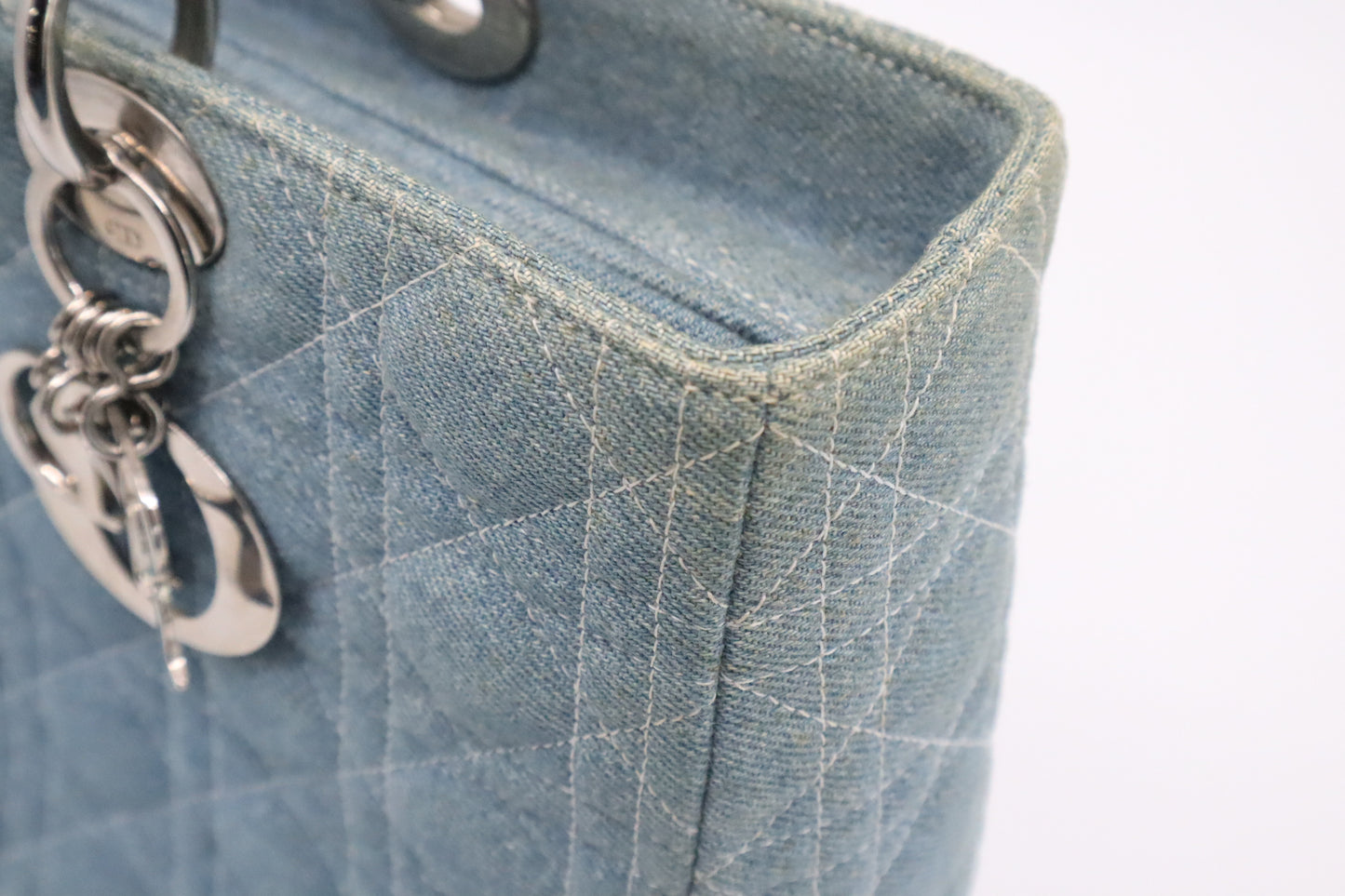 Dior Large Lady Dior in Cannage Denim