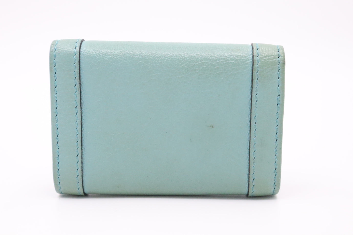 Gucci Bamboo Key Case in Turquoise Leather