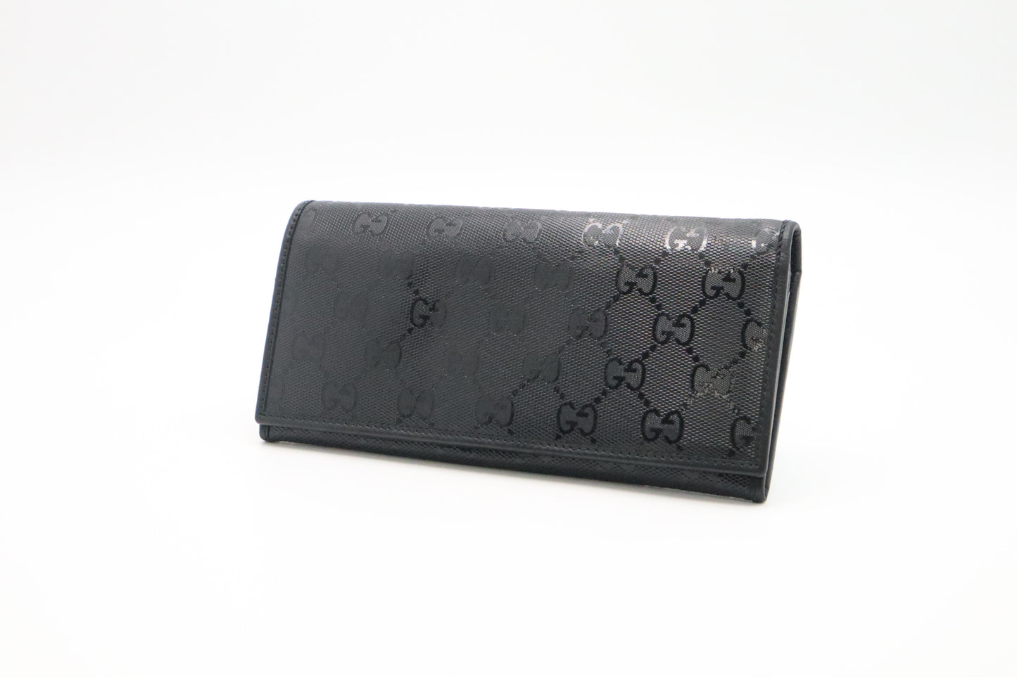 Gucci Long Wallet in Black Imprime Canvas