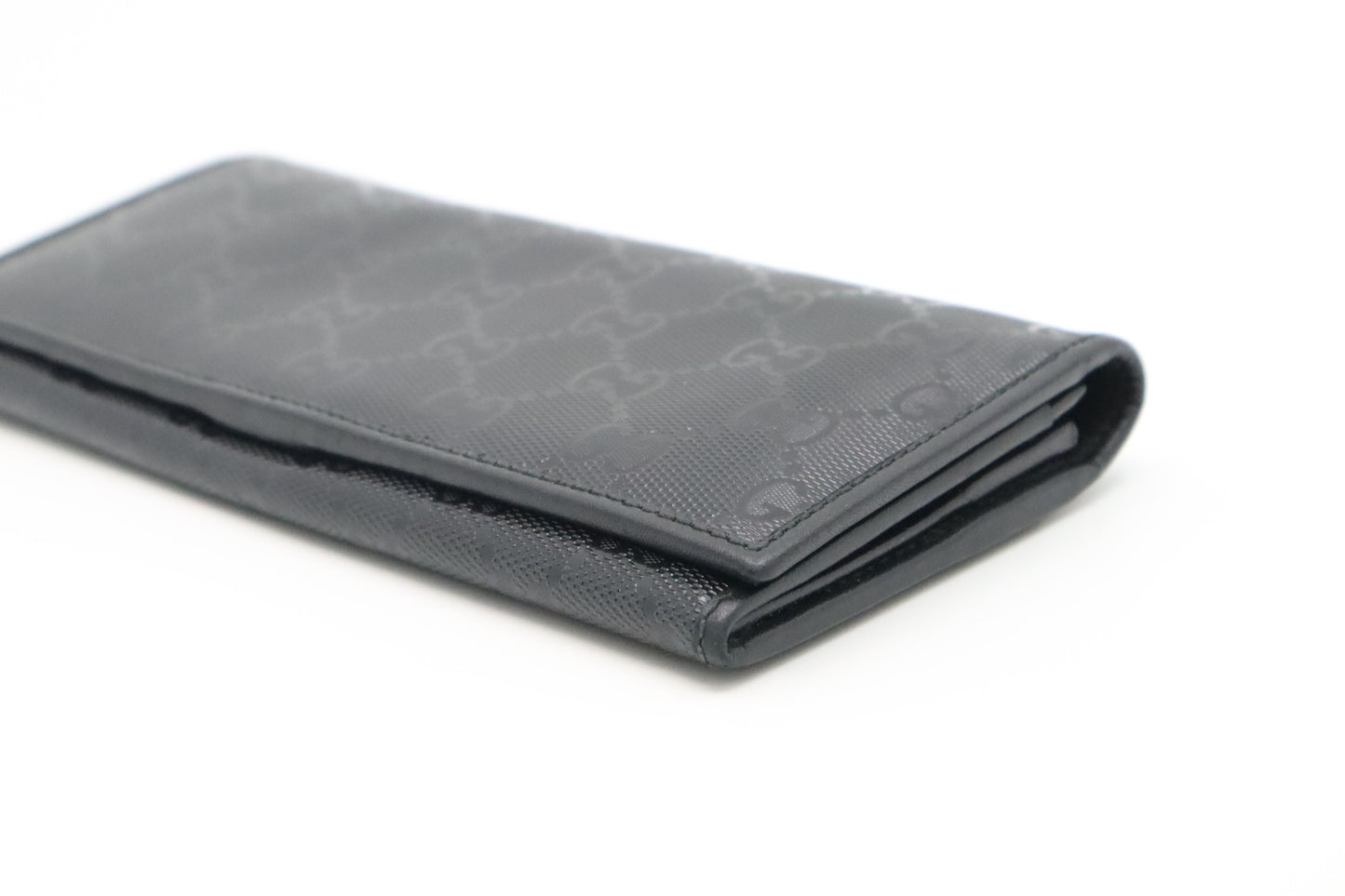 Gucci Long Wallet in Black Imprime Canvas