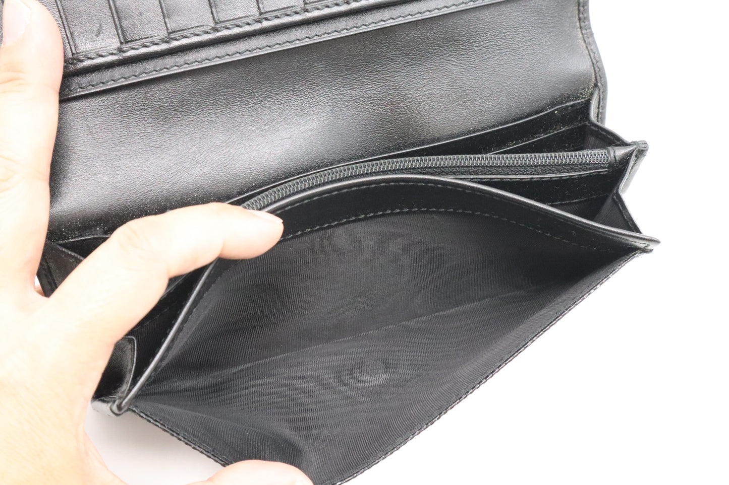 Gucci Long Wallet in Black Imprime Canvas