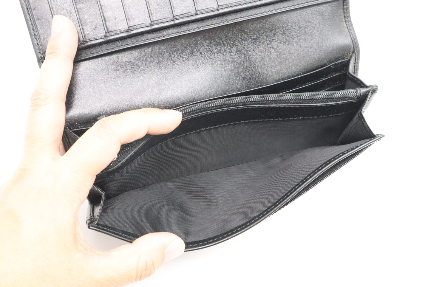 Gucci Long Wallet in Black Imprime Canvas