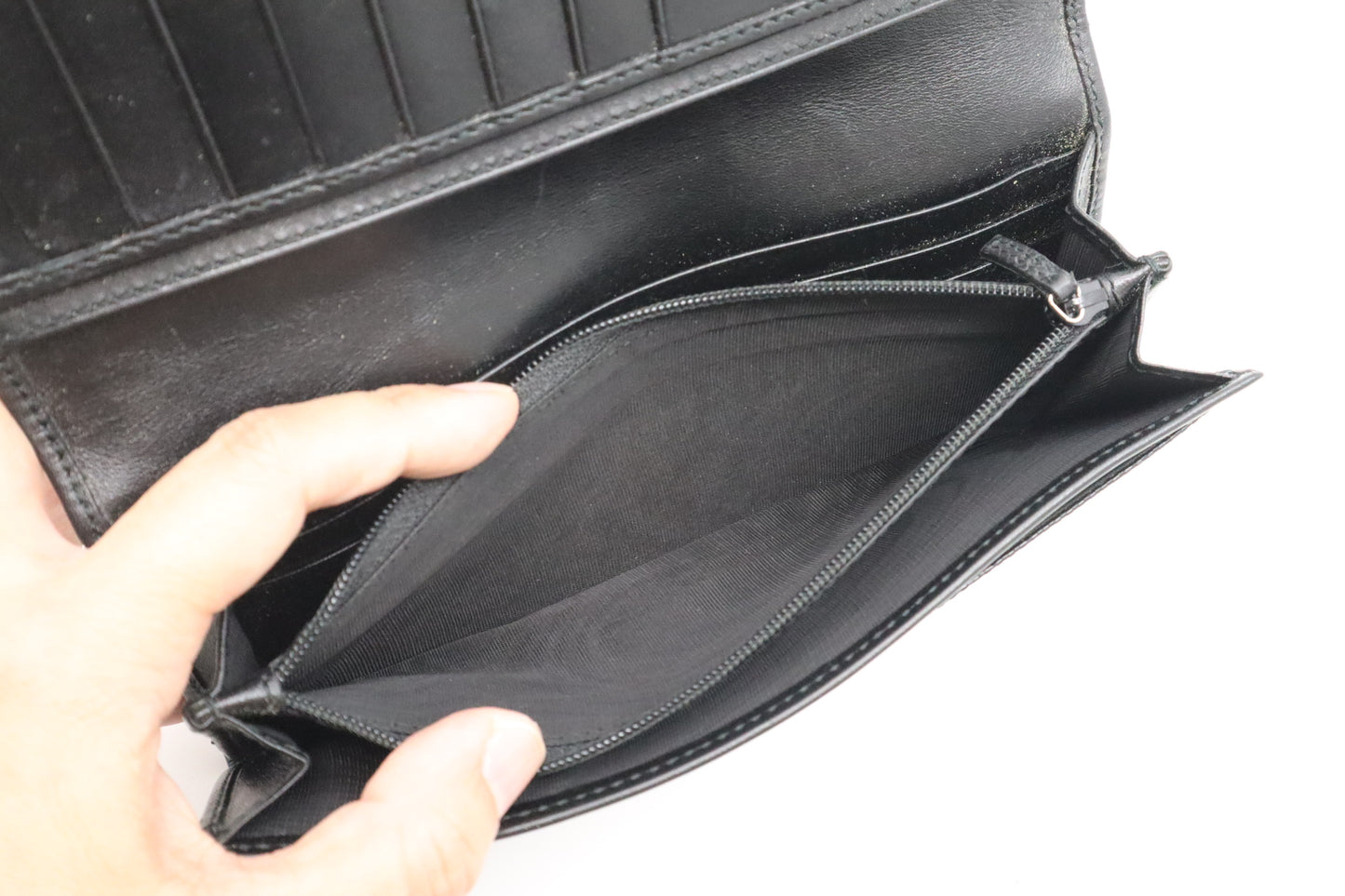 Gucci Long Wallet in Black Imprime Canvas