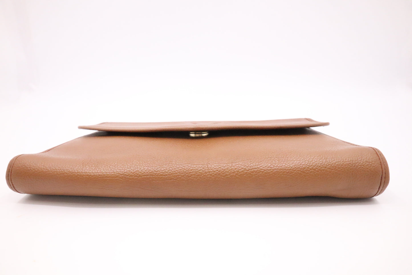 YSL Saint Laurent Clutch in Brown Leather