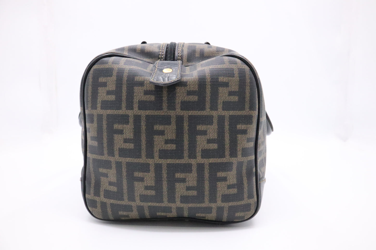 Fendi Boston Bag in Zucca Coated Canvas