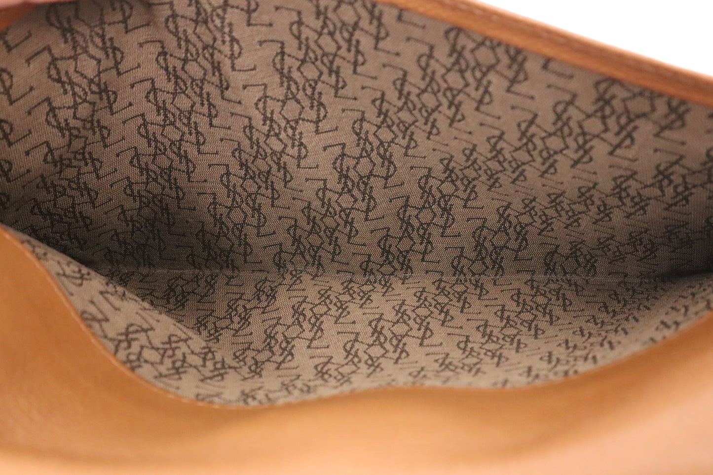 YSL Saint Laurent Clutch in Brown Leather