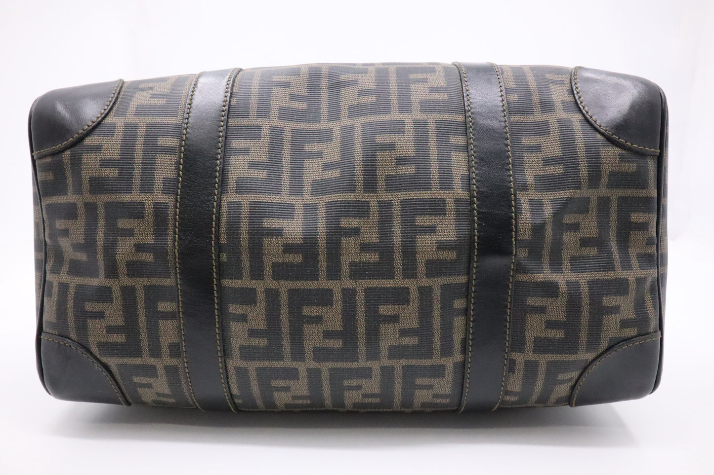 Fendi Boston Bag in Zucca Coated Canvas