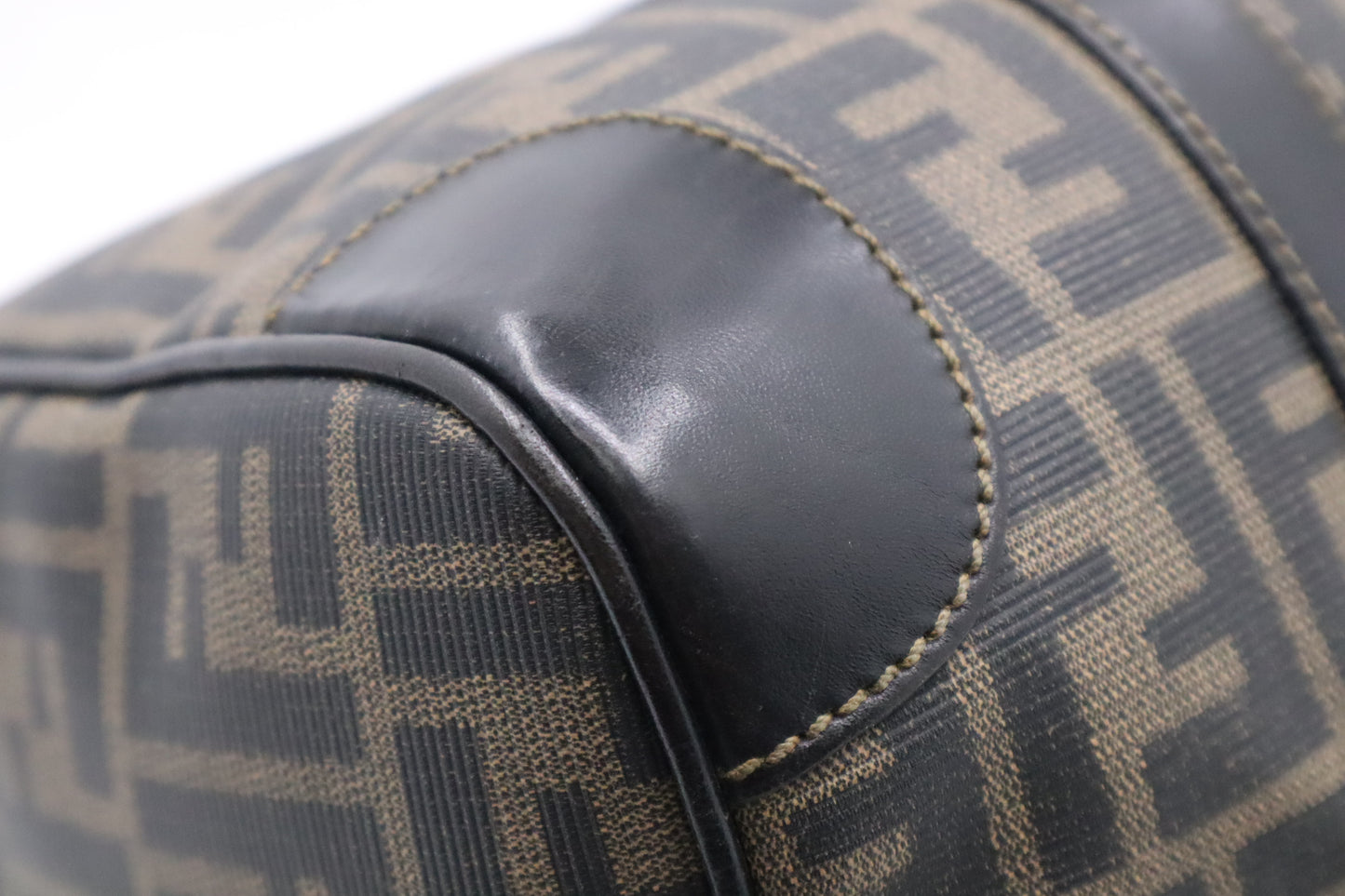 Fendi Boston Bag in Zucca Coated Canvas