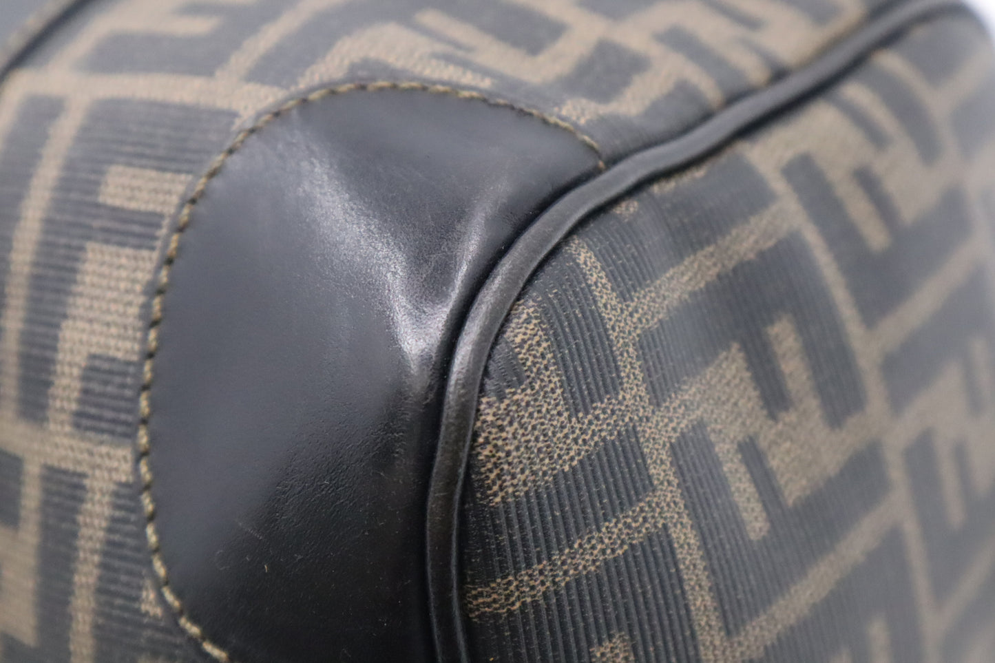 Fendi Boston Bag in Zucca Coated Canvas
