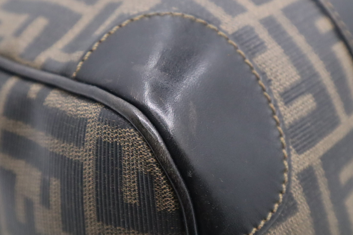 Fendi Boston Bag in Zucca Coated Canvas
