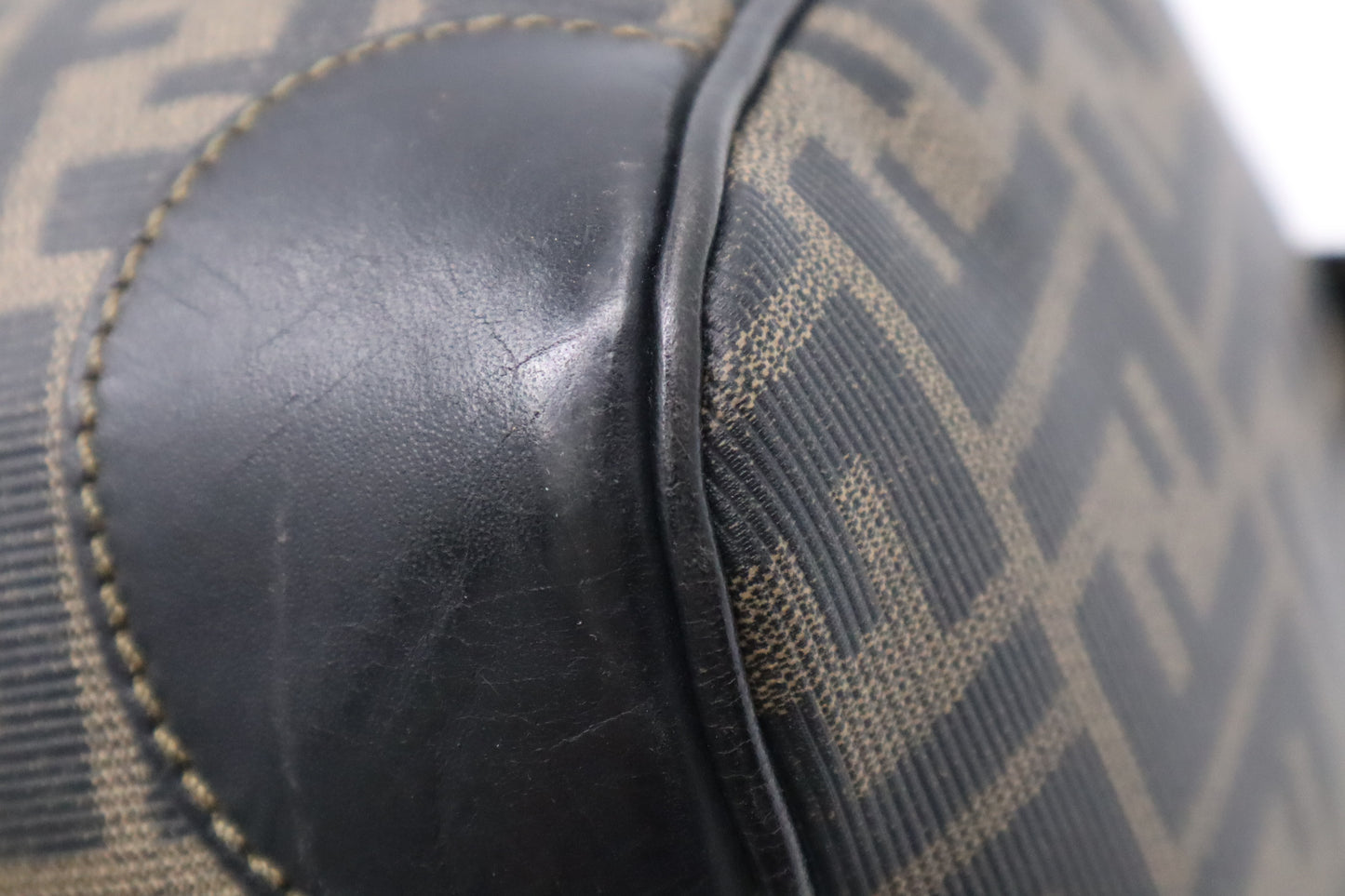 Fendi Boston Bag in Zucca Coated Canvas