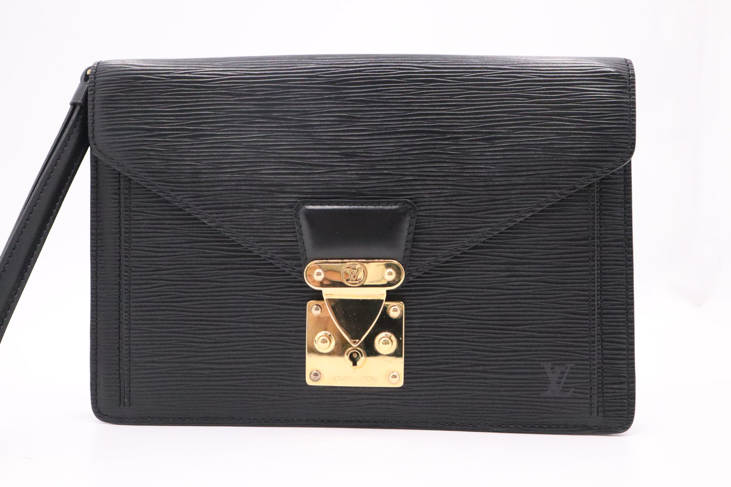 Louis Vuitton Sellier Dragonne in Black Epi Leather