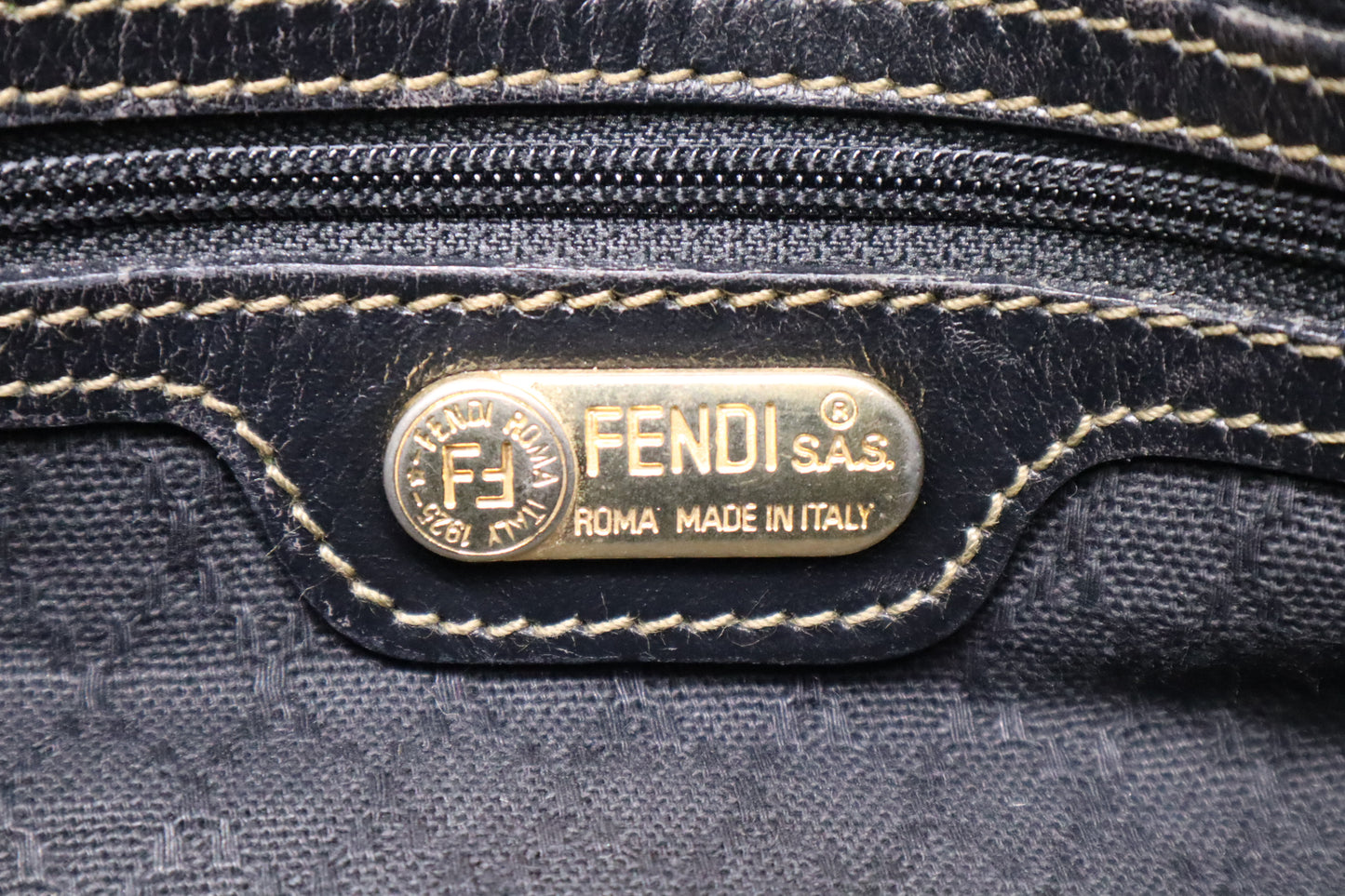 Fendi Boston Bag in Zucca Coated Canvas