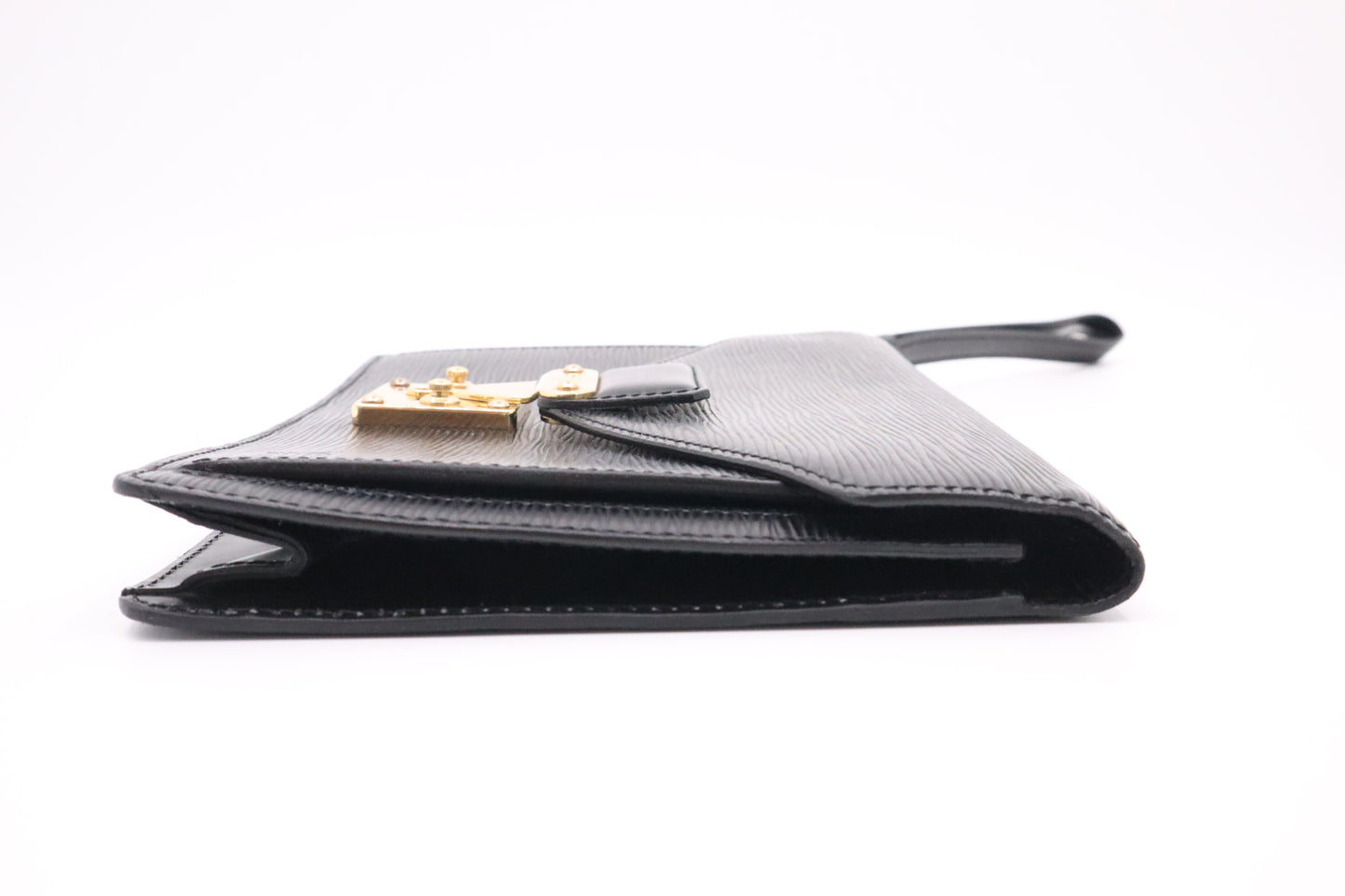 Louis Vuitton Sellier Dragonne in Black Epi Leather