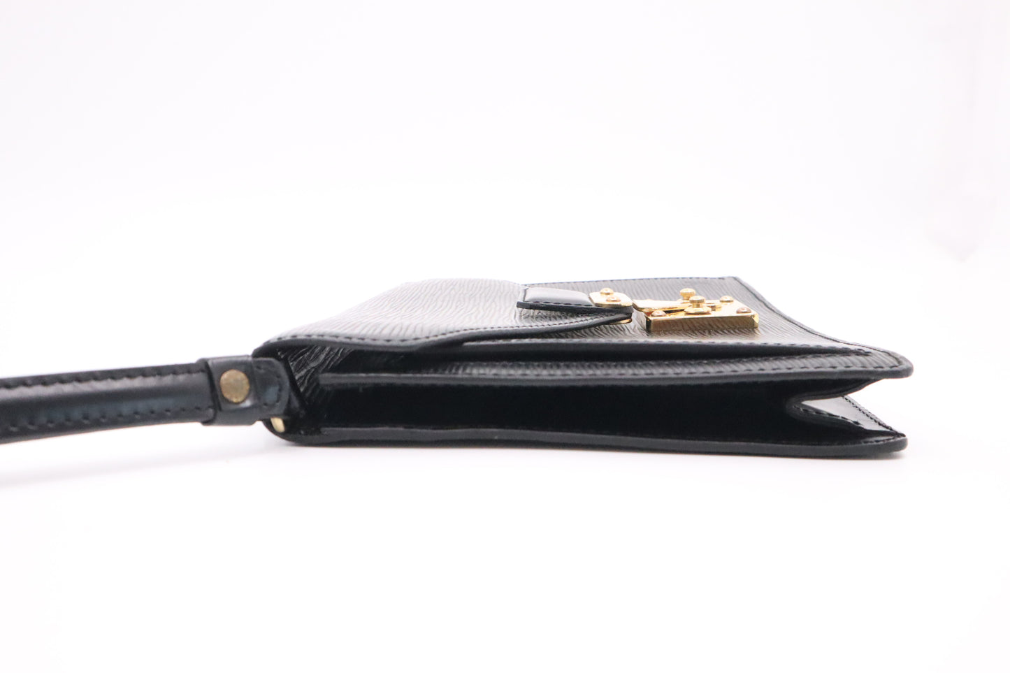 Louis Vuitton Sellier Dragonne in Black Epi Leather