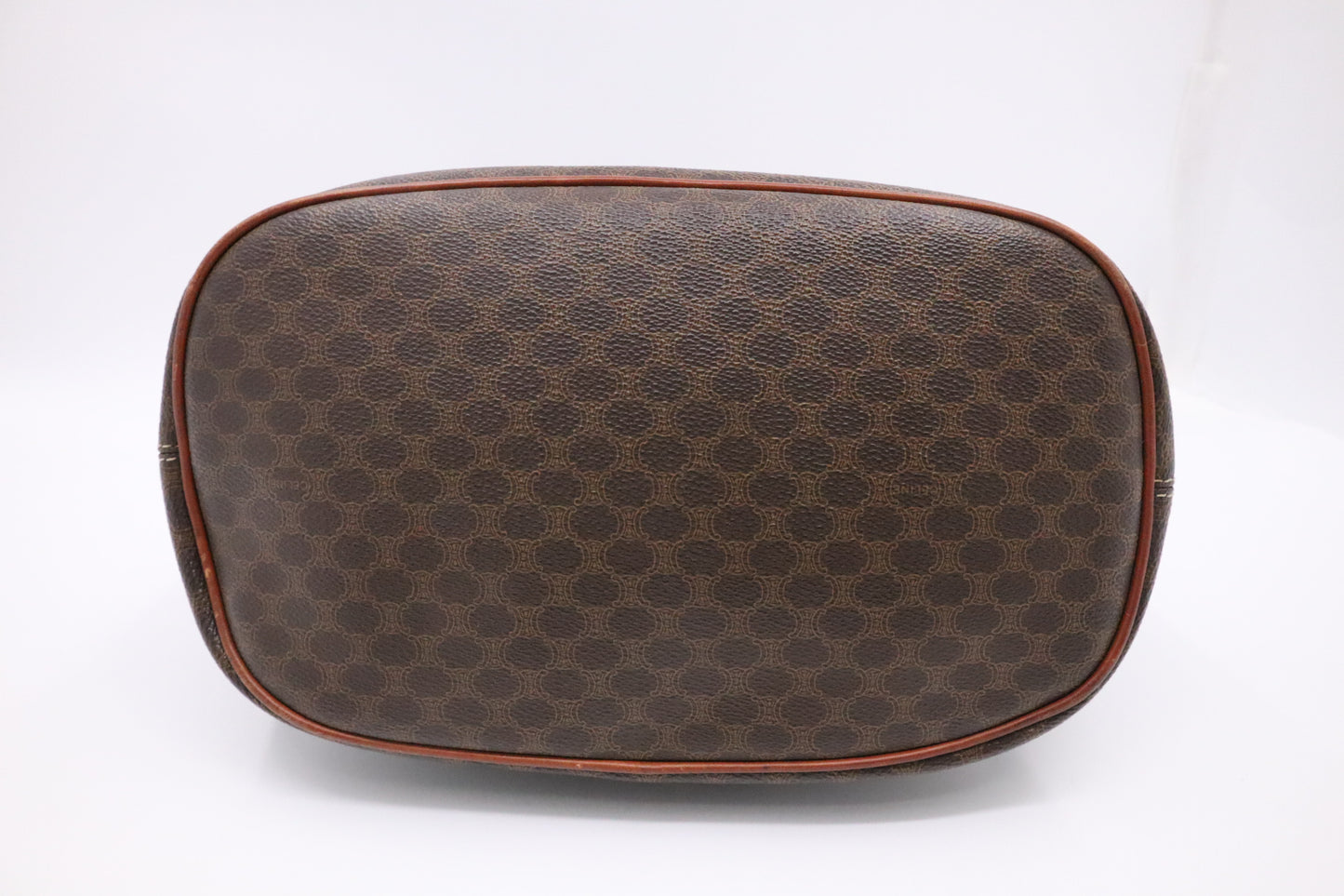 Celine Tote in Brown Macadam Canvas