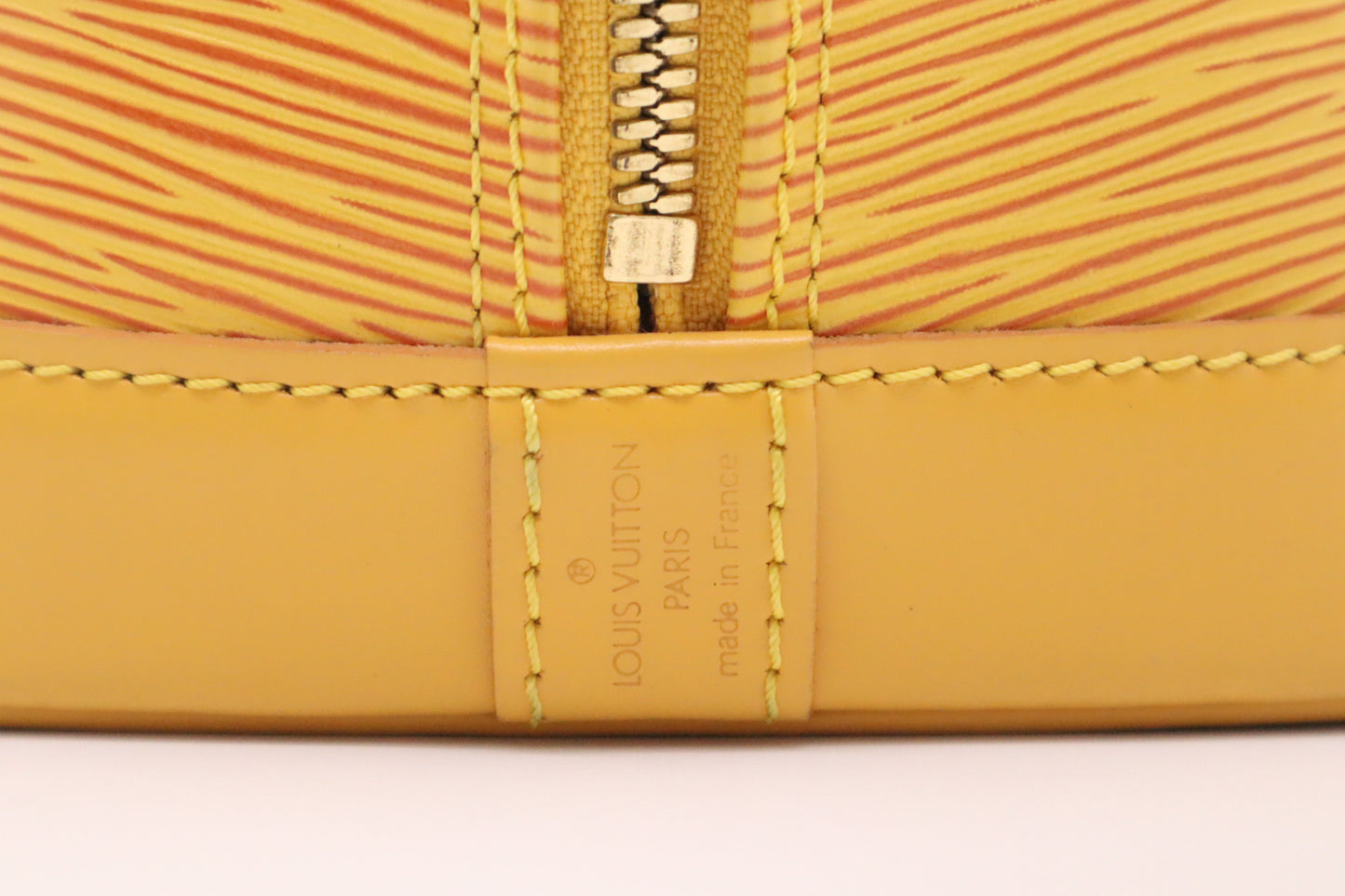Louis Vuitton Alma in Yellow Epi Leather