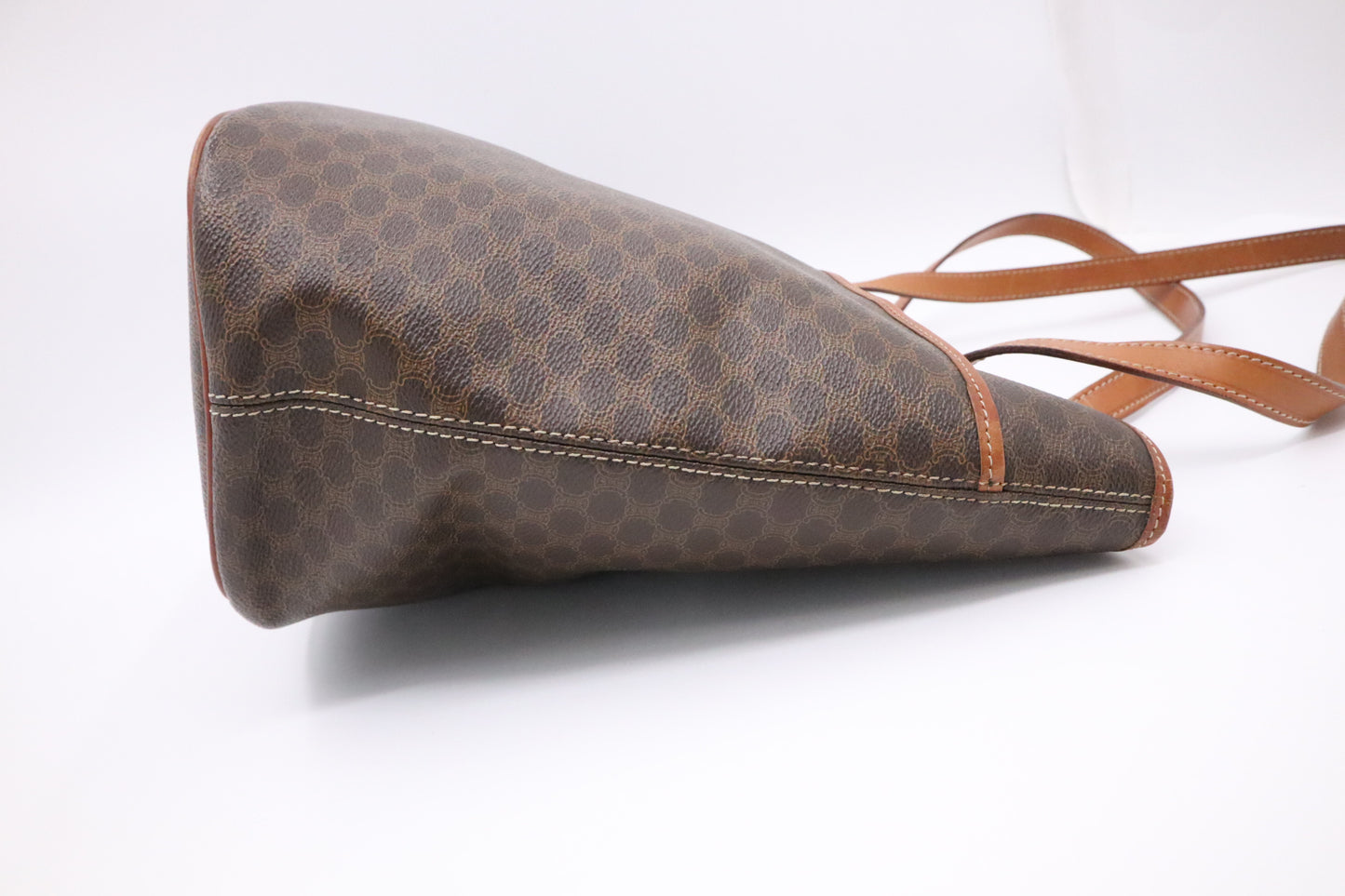 Celine Tote in Brown Macadam Canvas