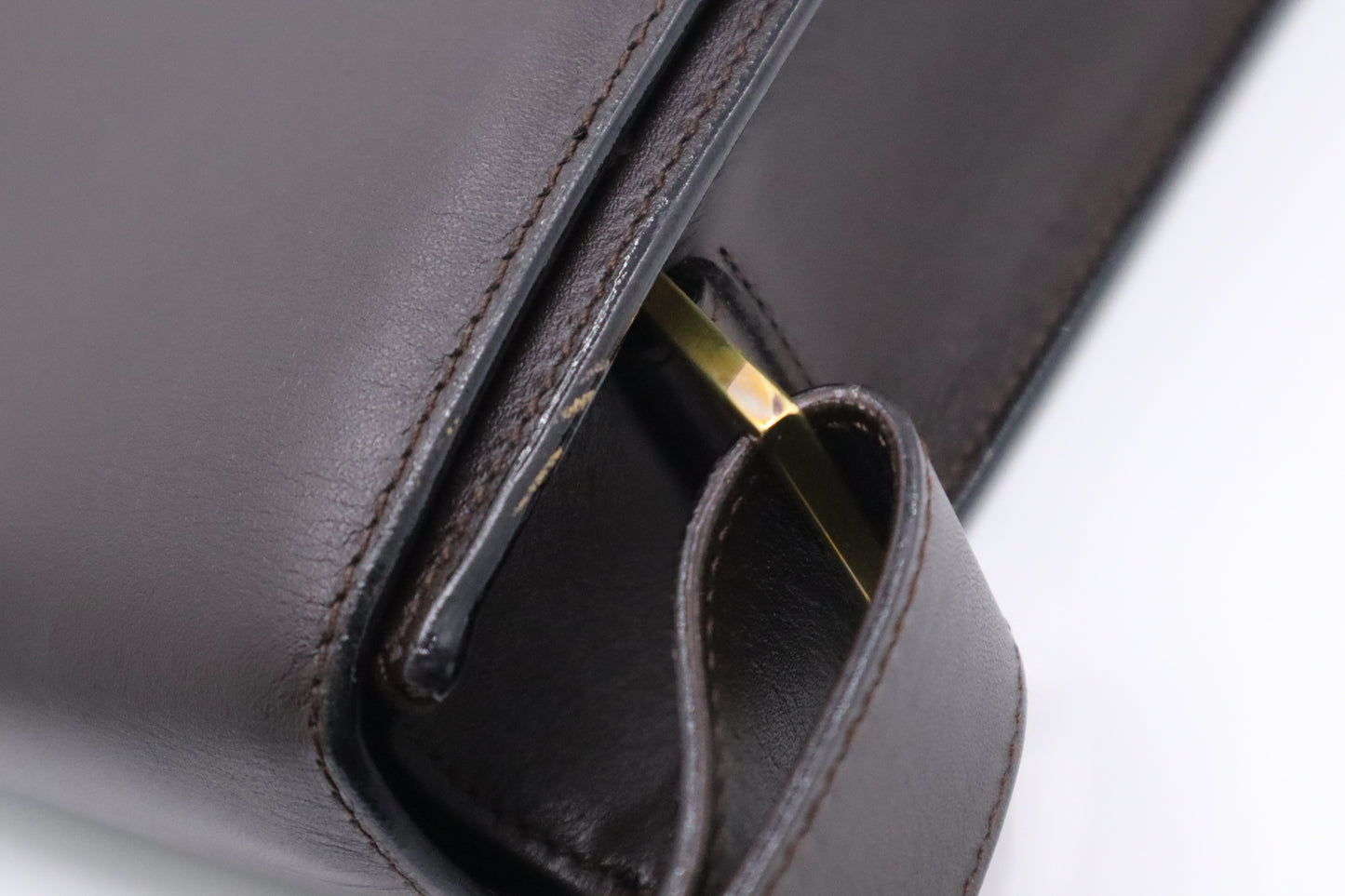 Gucci Shoulder Bag in Brown Leather