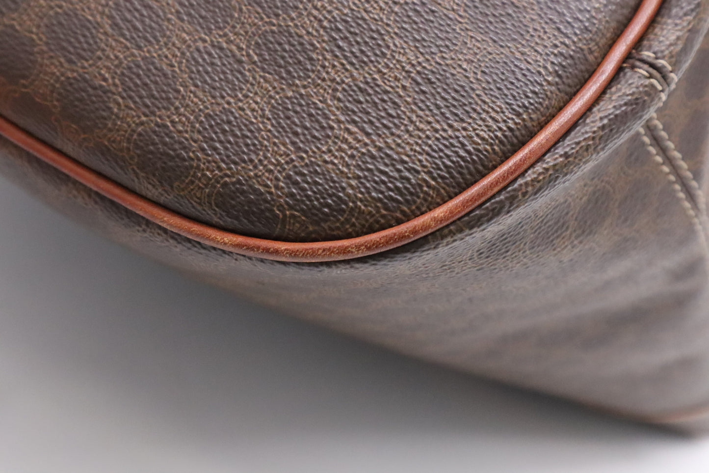 Celine Tote in Brown Macadam Canvas
