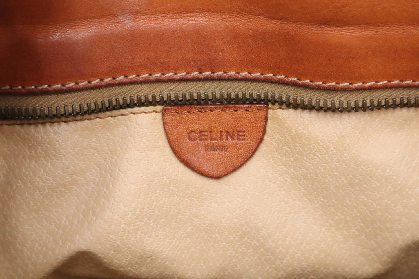 Celine Tote in Brown Macadam Canvas