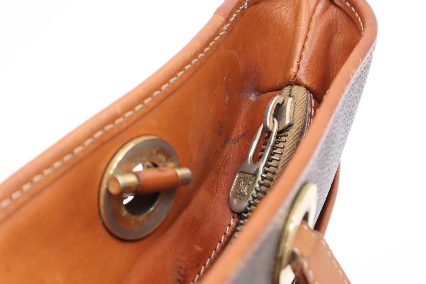 Celine Tote in Brown Macadam Canvas