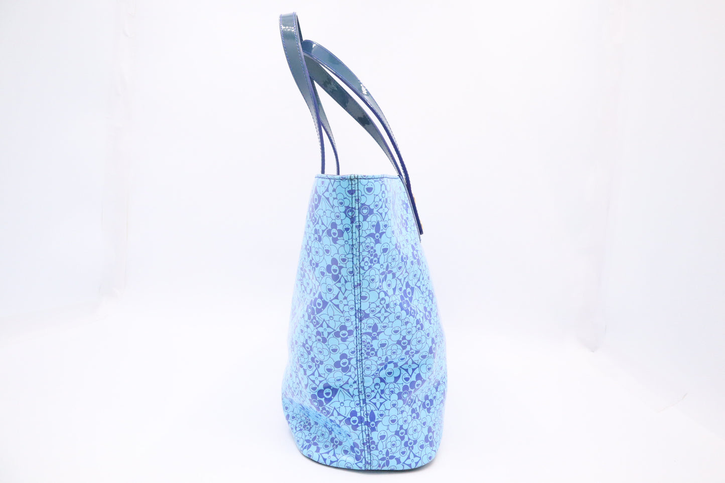 Louis Vuitton Cosmic Blossom Tote in Blue Vinyl Canvas